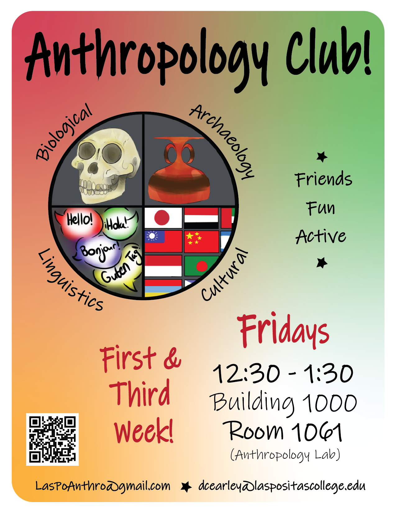 Anthropology CLub Fridays 12 30