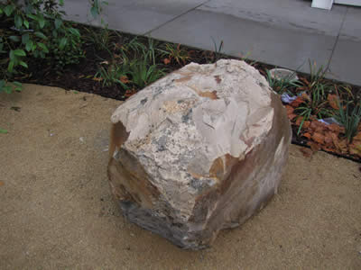 rhyolite boulder