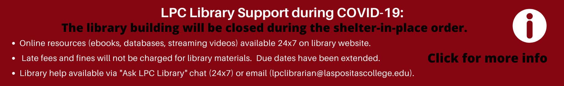 library support during covid19