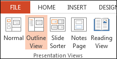 Look at your content in the Outline View.