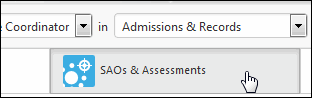 Click SLOs & Assessments. 
