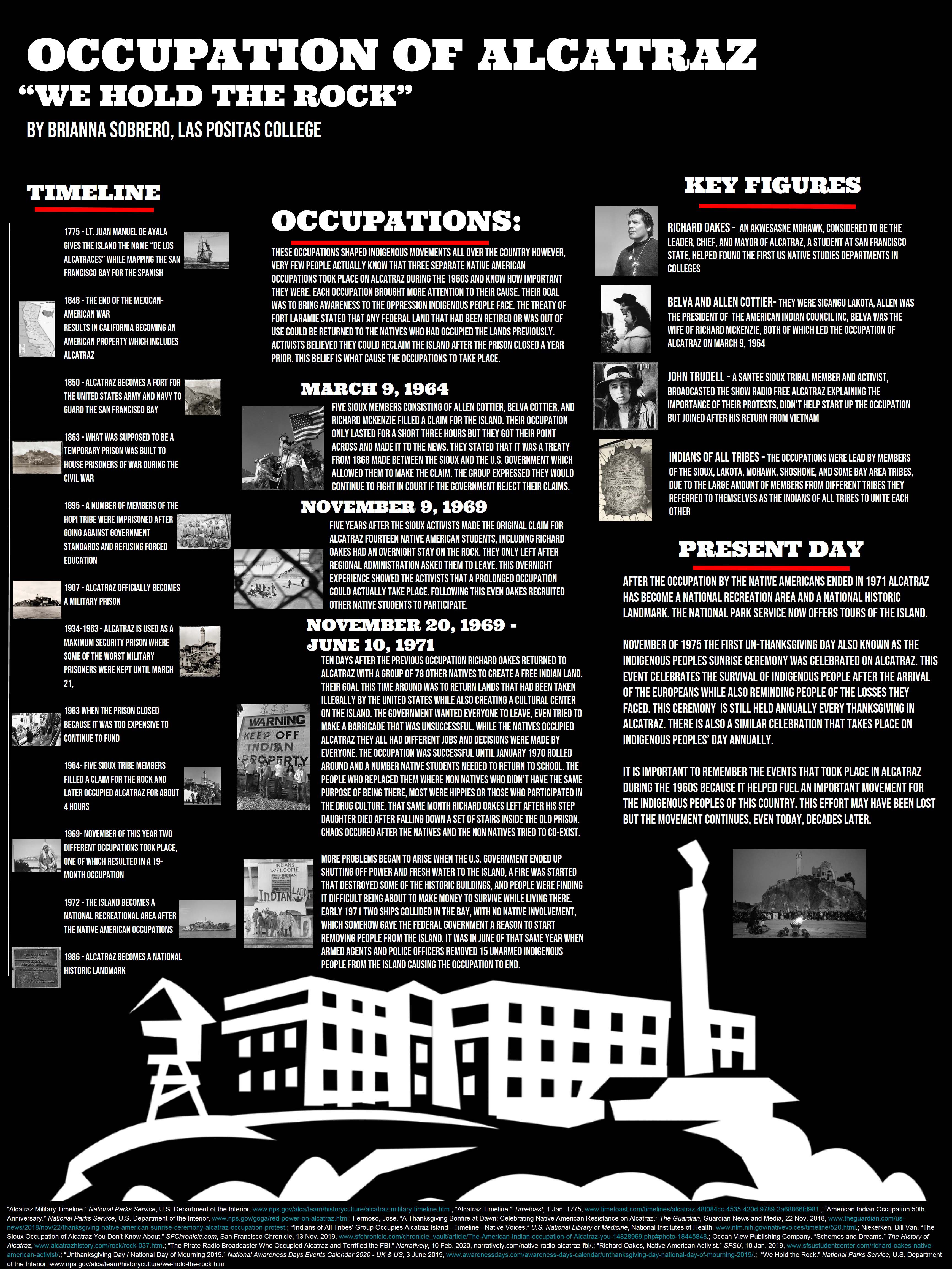 Final poster project on the occupation of alcatraz