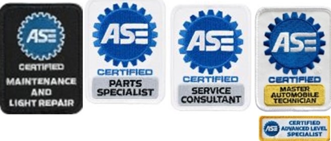 ASE certifications