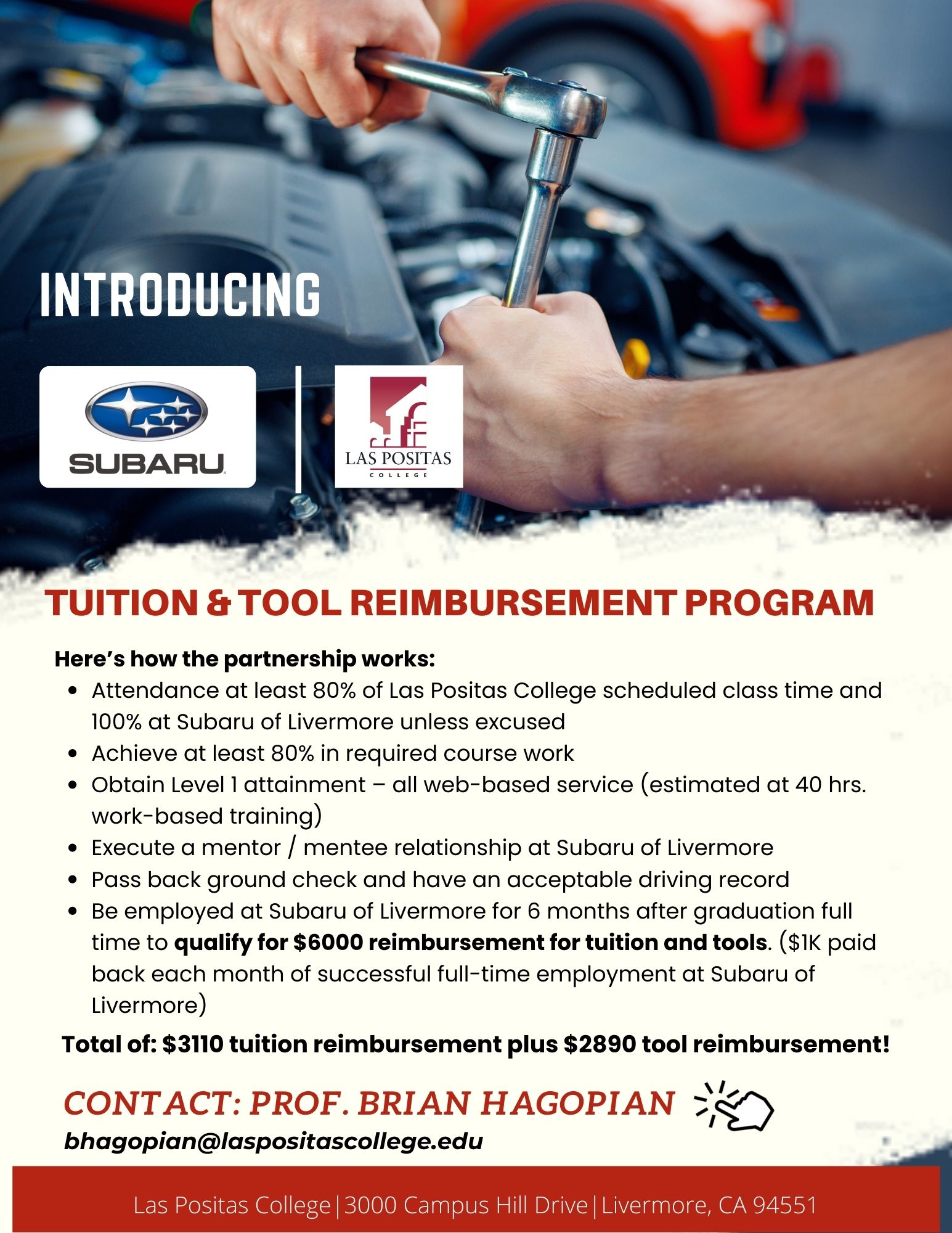Tuition and tool program