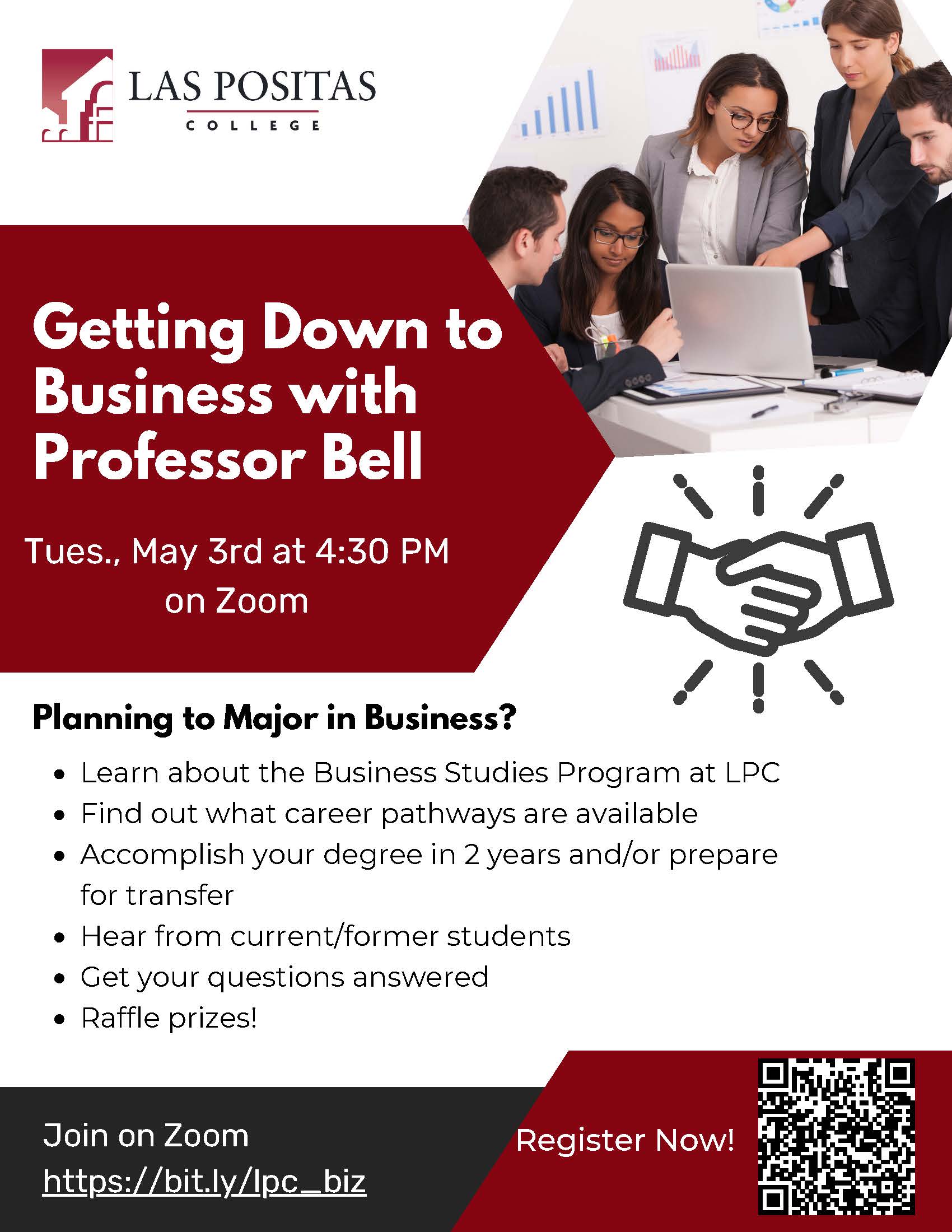 Getting Down to Business Flyer