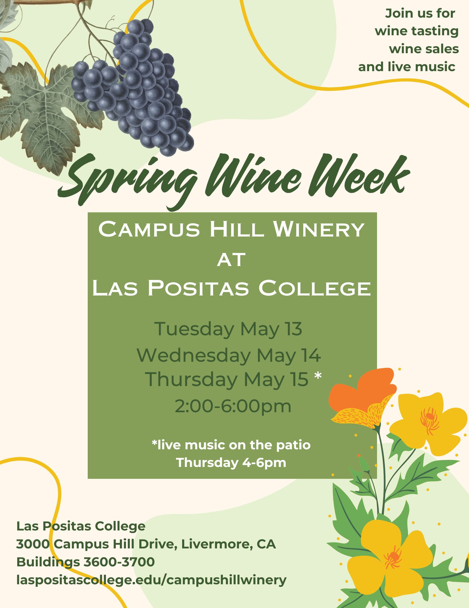 Spring Wine Week - May 13, 14, 15 2:00pm - 6:00pm