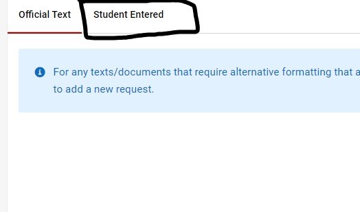 Student Entered