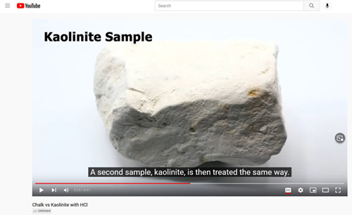 Kaolinite Video example