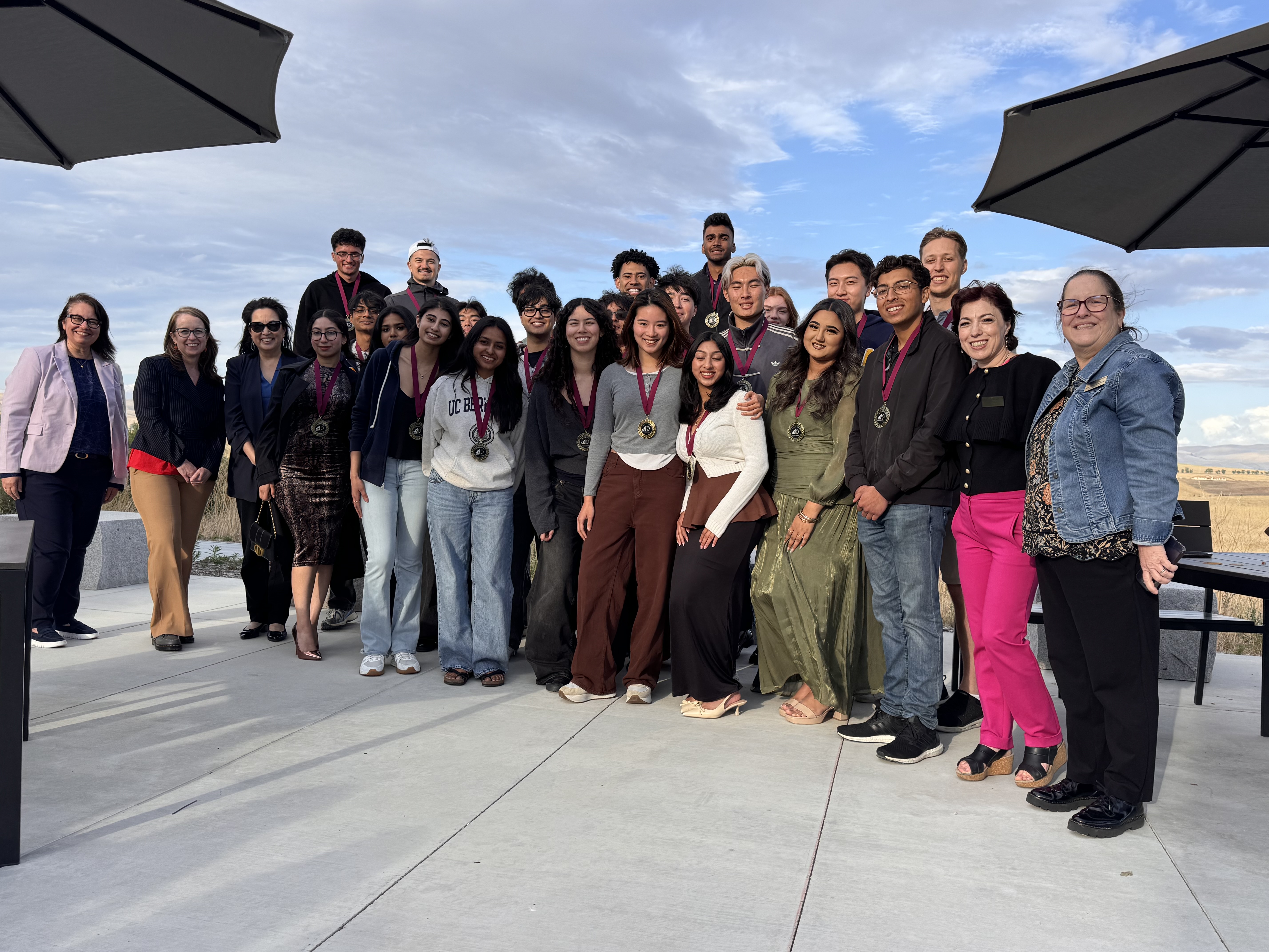         Honors Program Club students at the year-end celebration