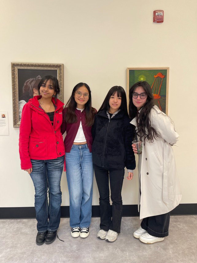 Group picture with Aishani on the left