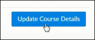 Arrow pointing to update the course details button