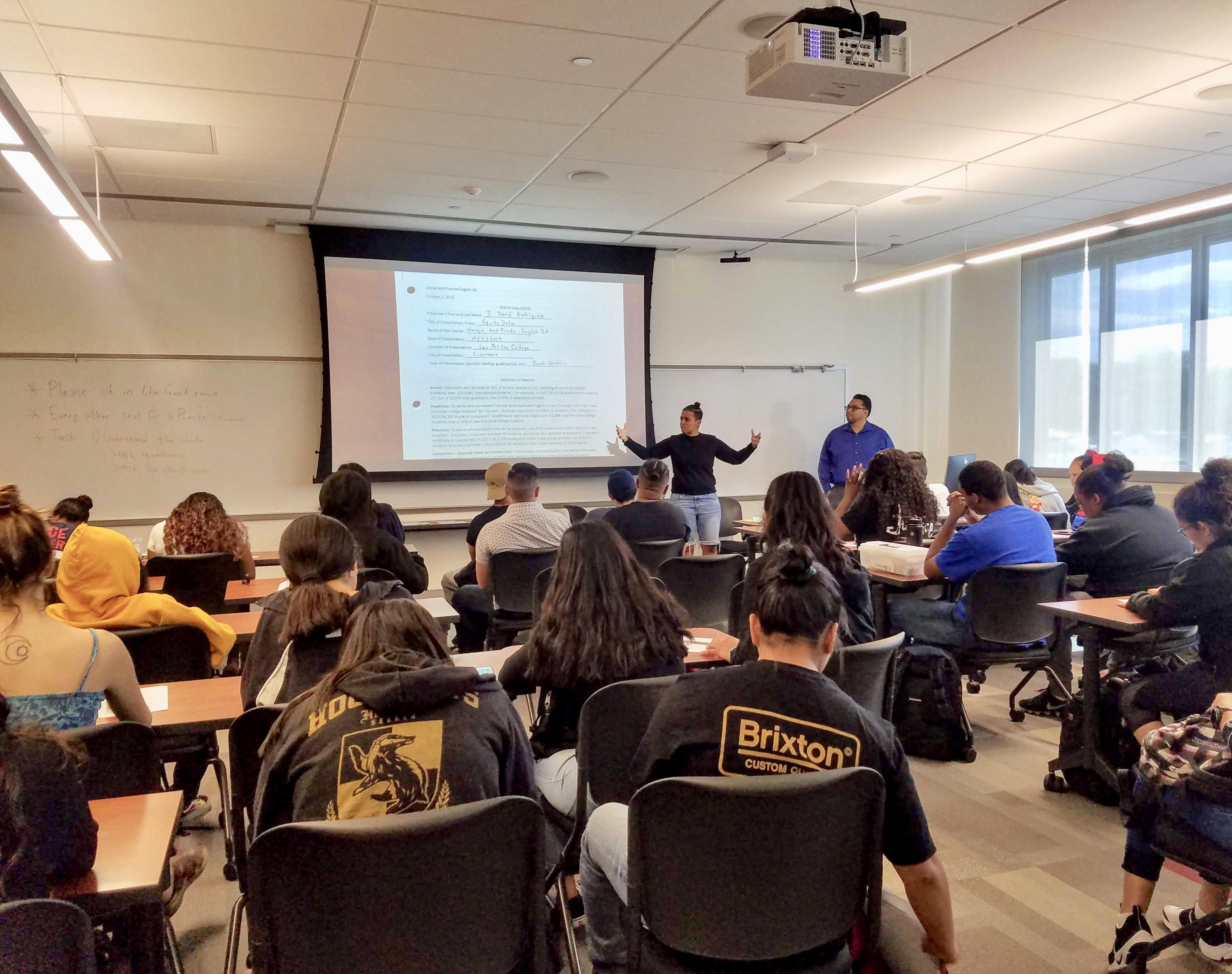 Students in a classroom