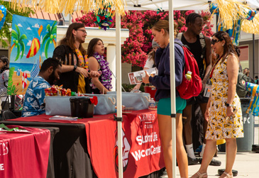 LPC Students at Welcome back Week event.