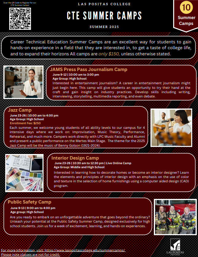 Las Positas College Summer Camps